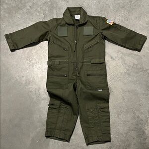 Kids Military Green Jumpsuit
